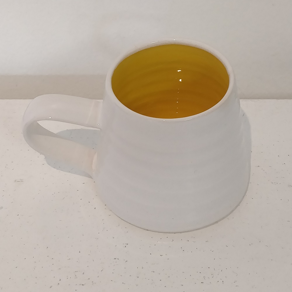 2 x Rainbow Yellow Espresso Cup 